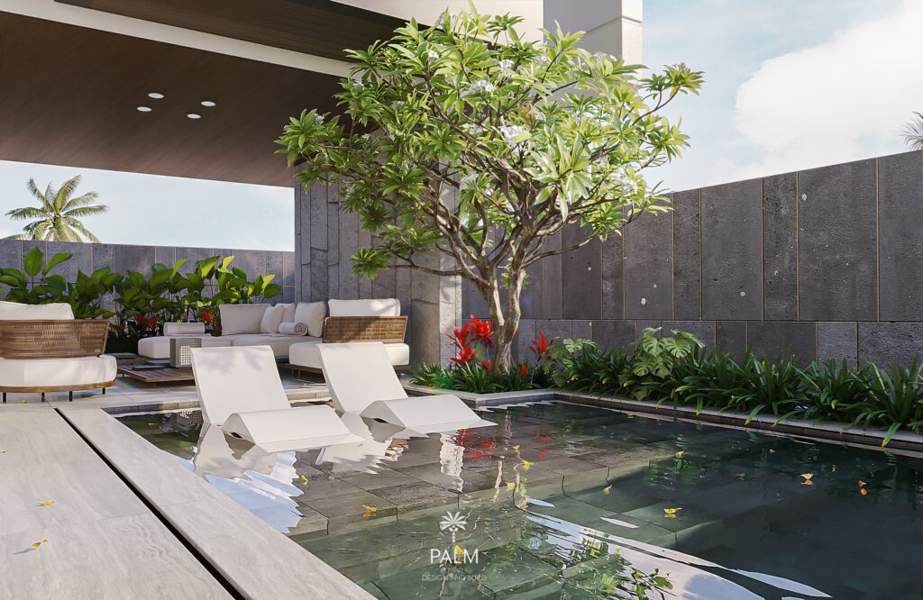 Bể bơi thảo điền villa