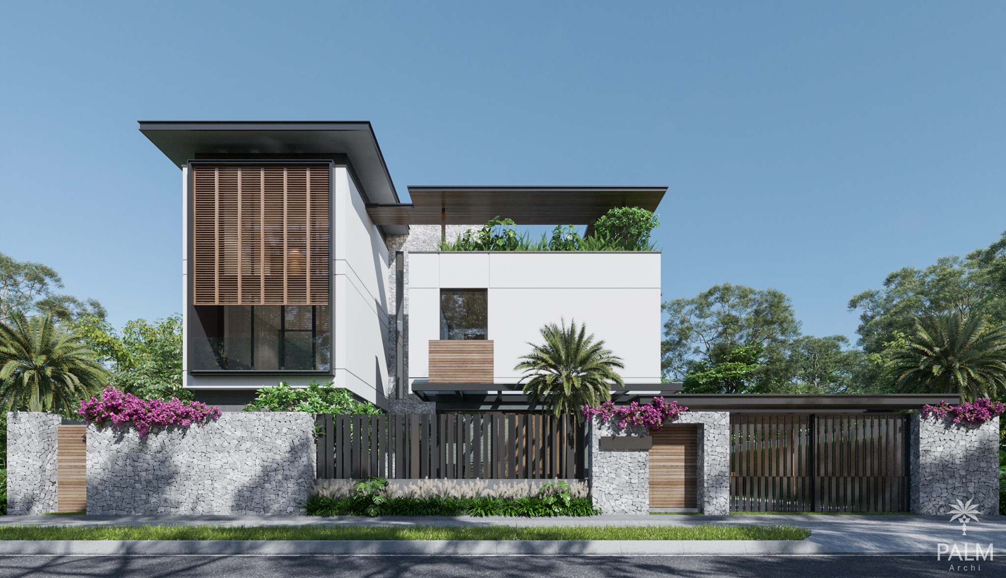 Trốn khỏi lo toan cùng bản thiết kế biệt thự Tropical - Palm Archi 98450435 813634732498256 772735066898956288 n