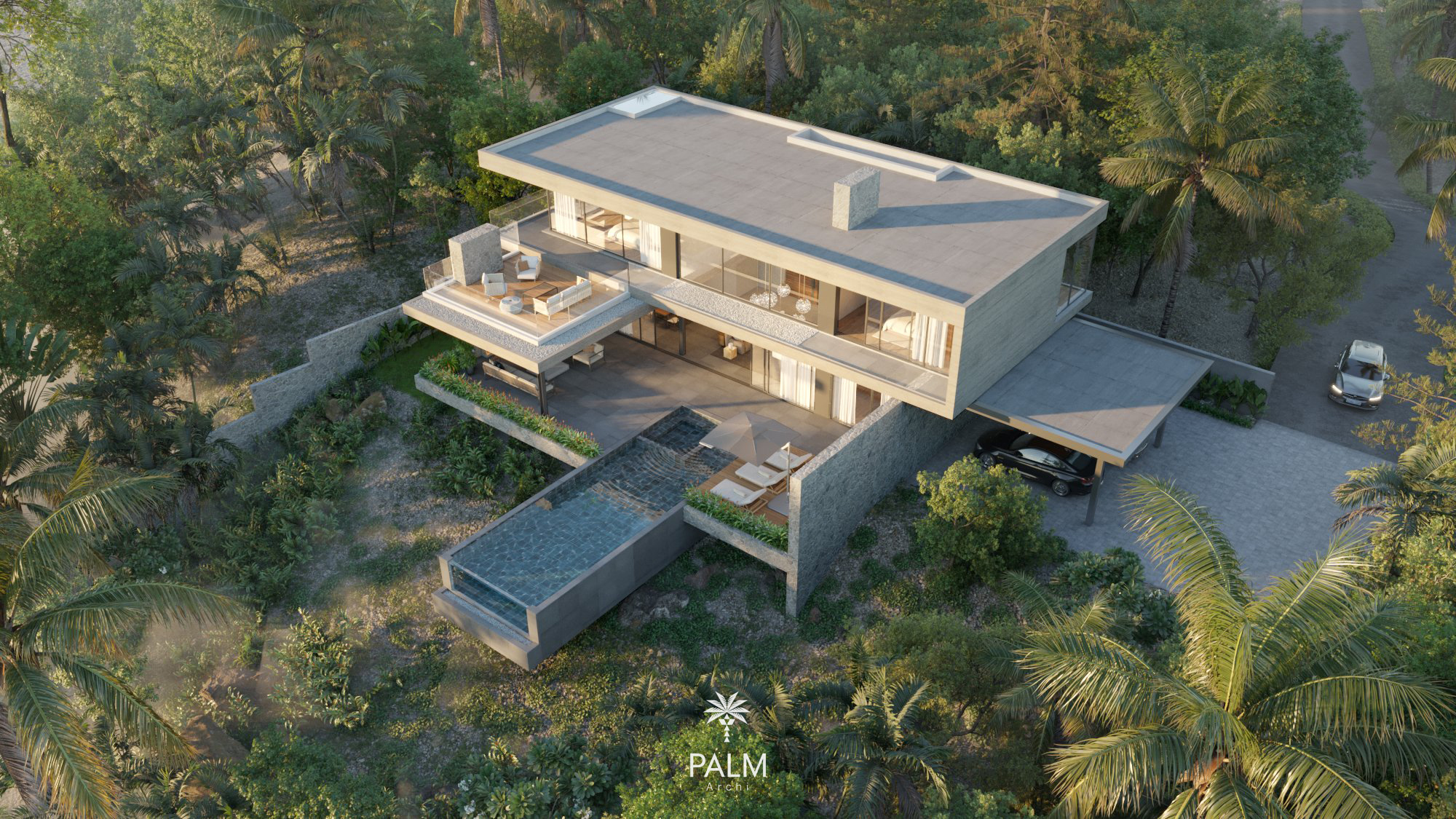 Nguồn cảm hứng thiết kế Hill Villa - Palm Archi